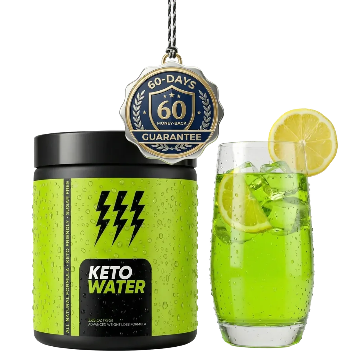 KetoWater Weight Management Support — Front Label